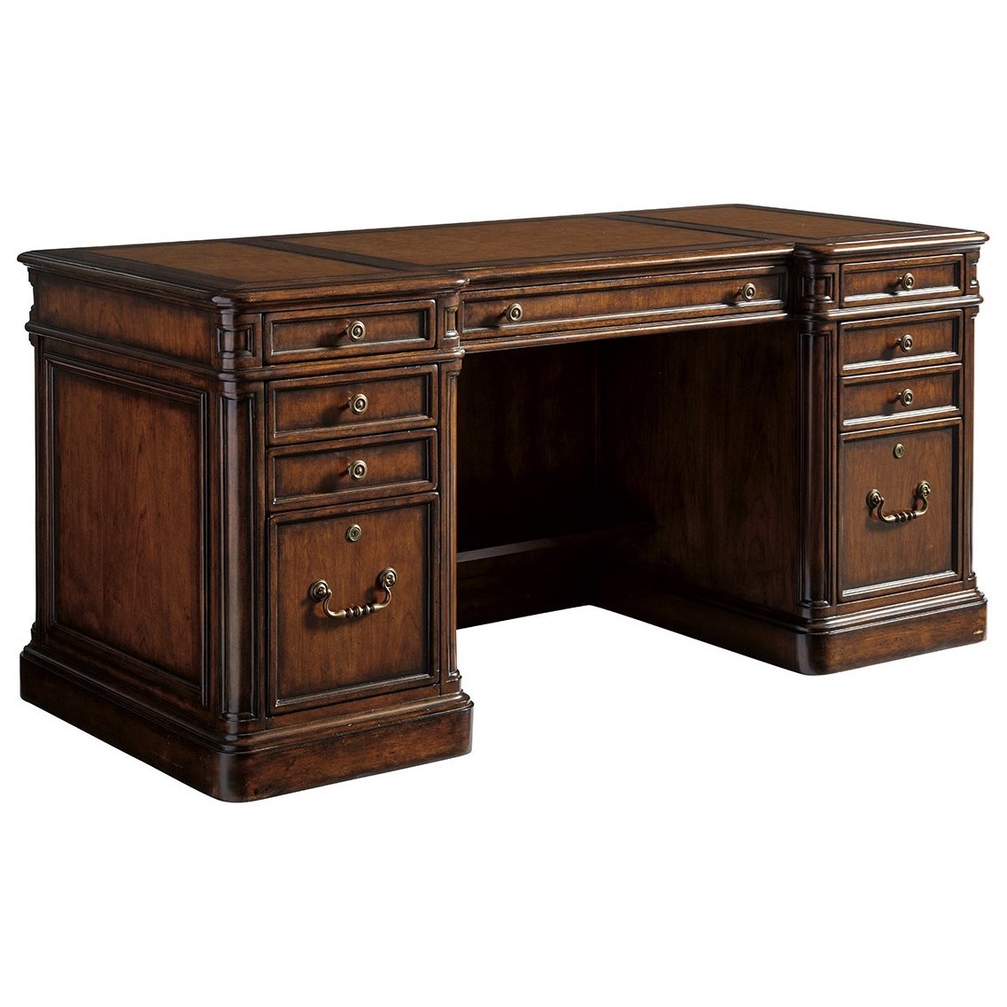Sligh executive leather sales top desk